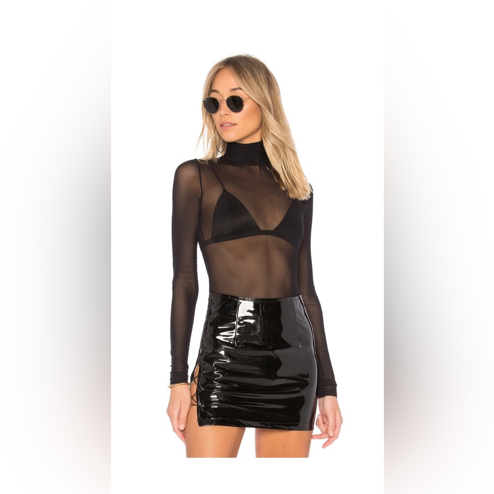 Danielle Guizio Sheer Bodysuit